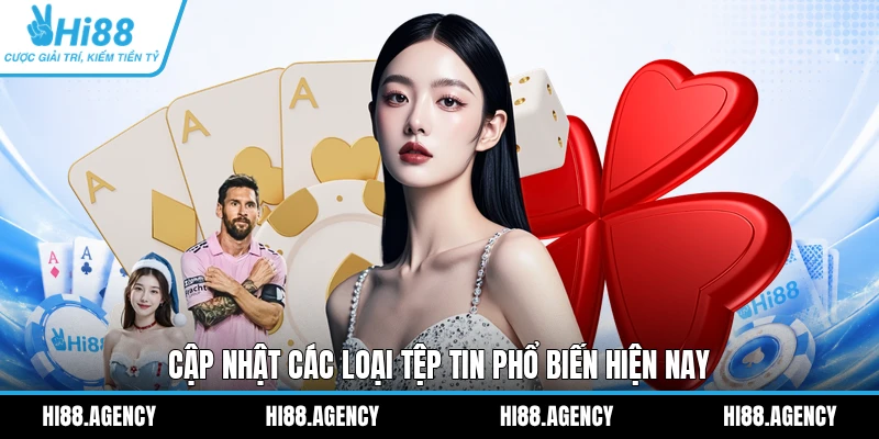 Cập nhật các loại tệp tin phổ biến hiện nay