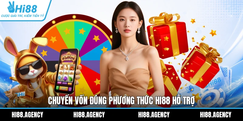 Chuyển vốn đúng phương thức HI88 hỗ trợ 