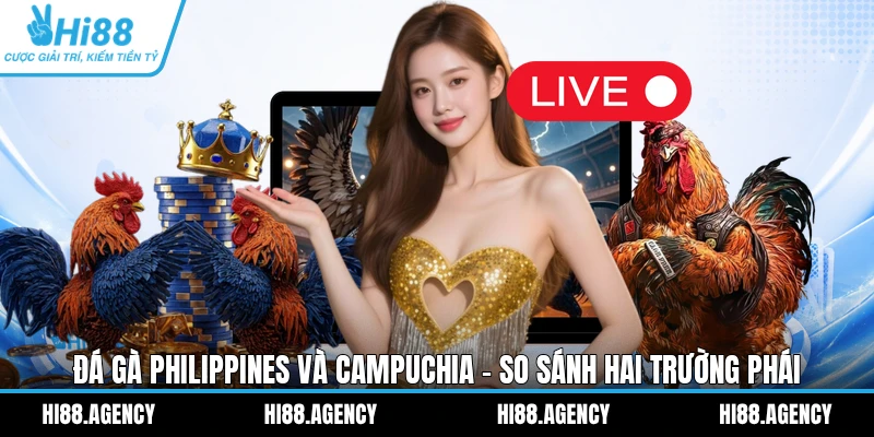Đá Gà Philippines Và Campuchia - So Sánh Hai Trường Phái