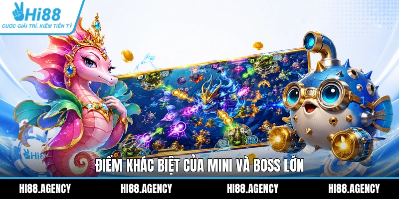 Điểm khác biệt của Mini và Boss lớn