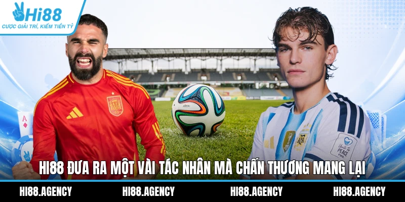 HI88 đưa ra một vài tác nhân mà chấn thương mang lại