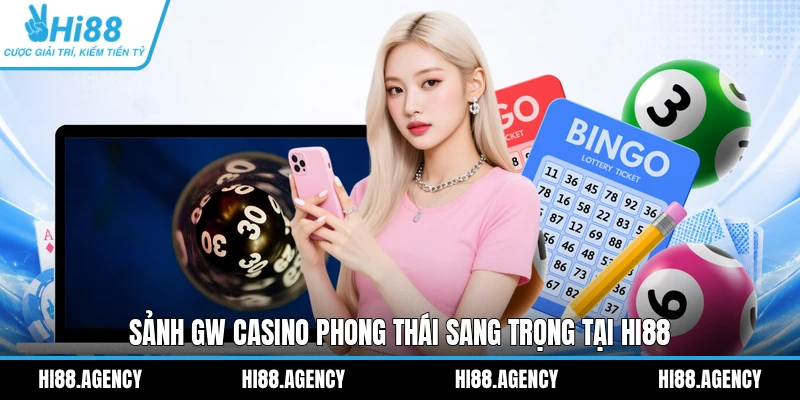 Sảnh GW Casino phong thái sang trọng tại HI88